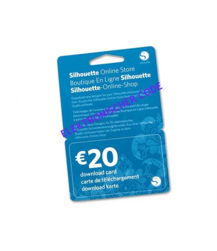 25$ Downloadkarte für Silhouette Cameo Schneideplotter