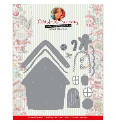Die Cutting Templates Gingerbread House - Yvonne Creations