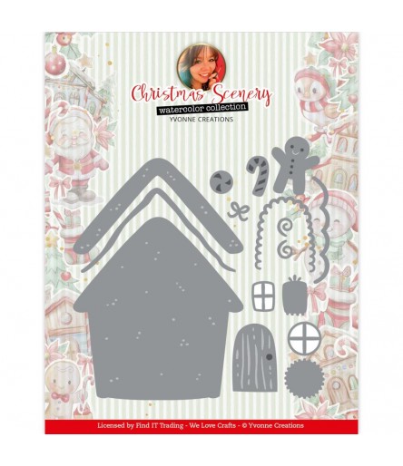 Die Cutting Templates Gingerbread House - Yvonne Creations