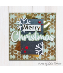 Die Cutting Templates Mini Slimline Merry Christmas - Nellie Snellen