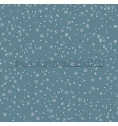 Scrapbooking Designpapier Aquarell Sternenhimmel hell - Alexandra Renke