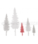 Stanzschablone Fünf Tannen Set - Alexandra Renke
