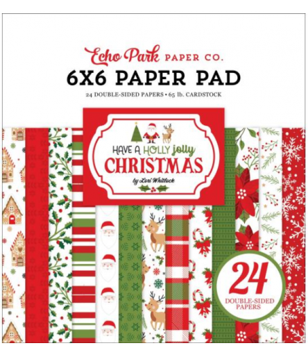 Scrapbooking Paper Gnome For Christmas, 6" x 6" - Echo Park