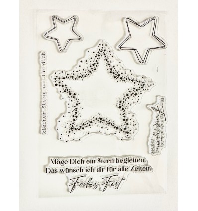 Silikonstempel Grafische Sterne - Charlie und Paulchen