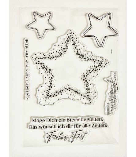 Silikonstempel Grafische Sterne - Charlie und Paulchen