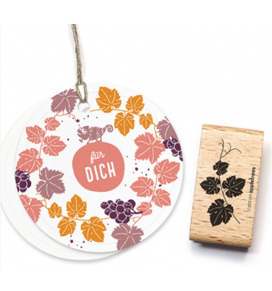 Stempel Weinzweig - cats on appletrees