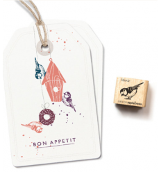 Ministempel Blaumeise Marie - cats on appletrees