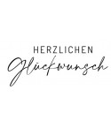 Herzlichen Glückwunsch - Holzstempel