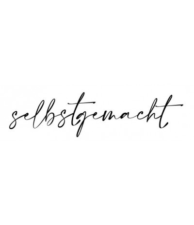 Selbstgemacht kursiv - Holzstempel