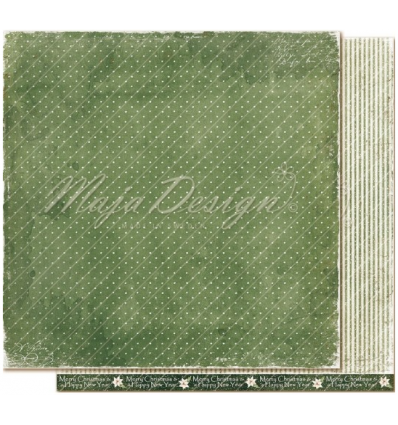 Scrapbooking Papier Woodland Christmas Peace 12x12" - Maja Design