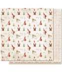 Scrapbooking Papier Woodland Christmas Forester12x12" - Maja Design