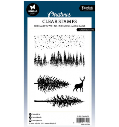 Silikonstempel Clear Stamp Forest Elements - Studio Light