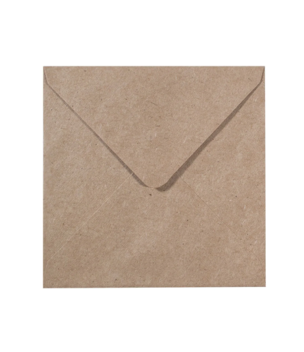Briefumschläge in Craft, 16 x 16cm, 25 Stk. - FK