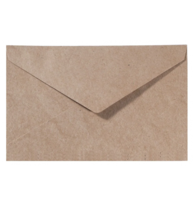 Envelope en Craft, C6 11.4 x 16.2 cm, 25 Stk. - FK