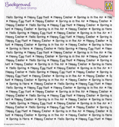 Hintergrund Clear Stamp Happy Easter - Nellie Snellen