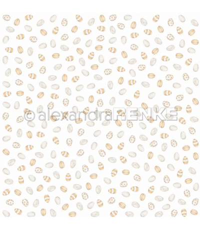 Scrapbooking Papier Viele gelbe Eier - Alexandra Renke