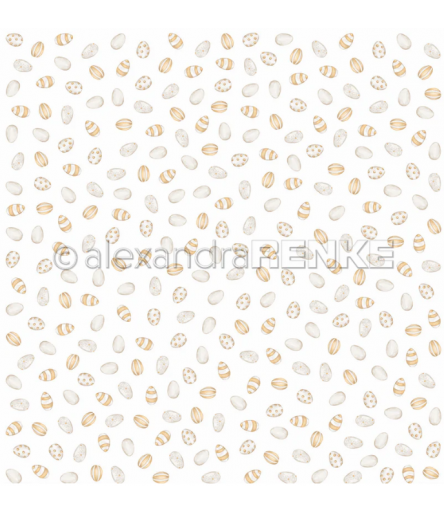 Scrapbooking Papier Viele gelbe Eier - Alexandra Renke