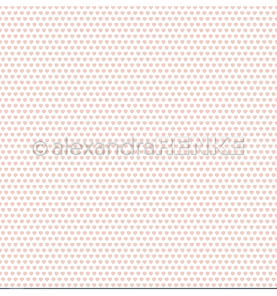 Scrapbooking Papier Herzen Rapport Rosa - Alexandra Renke