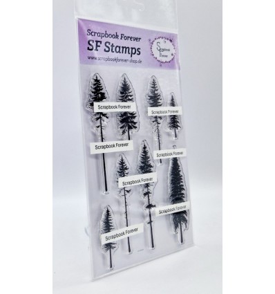 Clear Stamps Conifers high - Scrapbook Forever