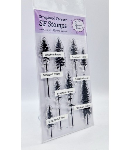 Clear Stamps conifères en hauteur - Scrapbook Forever