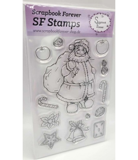 Clear Stamps silicone stamp Santa Claus - Scrapbook Forever