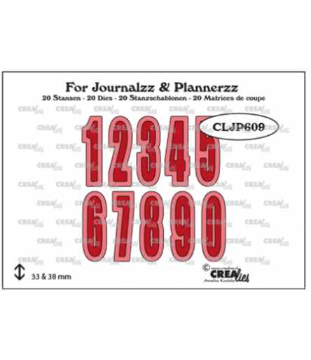 Pochoirs de découpe chiffres - Crealies