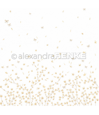 Scrapbooking Papier Forsytien Ranken - Alexandra Renke