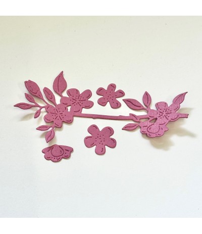 Stanzschablone Blütenzweig - Charlie und Paulchen