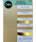 Gold Scrapbooking-Papier 5x10 Blatt assortiert