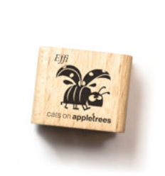 Mini Stamp Effi the ladybug   - cats on appletrees