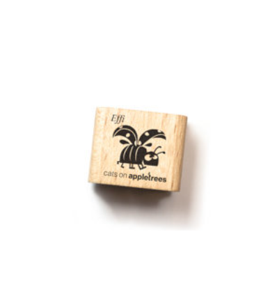 Mini tampon coccinelle Effi  - cats on appletrees