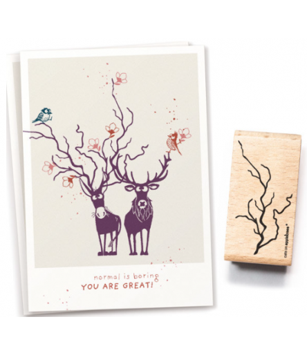 Stempel Weidenzweig - cats on appletrees