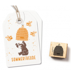 Stamp beehive 2 - cats on appletrees