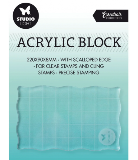 Acrylblock kariert  80x50x8mm - VC