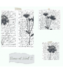 Clear Stamp Set "Flowers with Script" - Creative Depot
