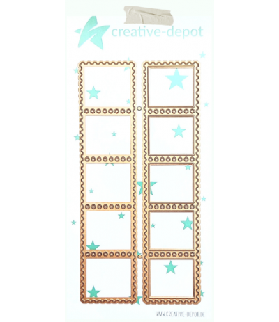 Stanzschablonen Briefmarkenstreifen - Creative Depot