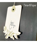 Stanzschablonen Blumige Tags - Creative Depot