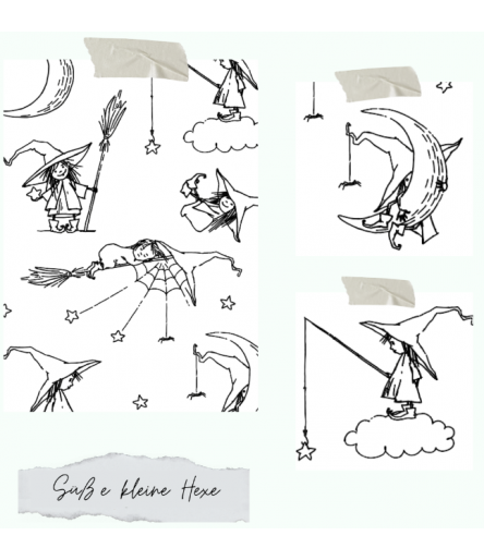 Clear Stamp Set "Süsse kleine Hexe" - Creative Depot