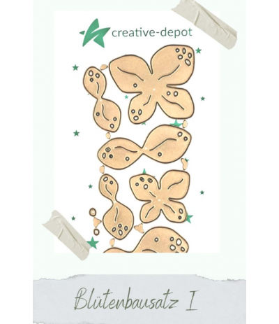 Pochoirs à découper kit de fleurs I - Creative Depot