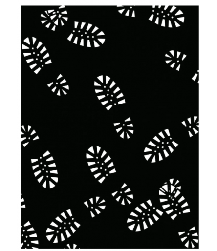 Embossing folder shoe prints - Darice