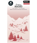 Stencil Schablone Winter Hills - Studio Light