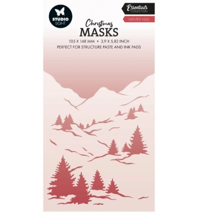Stencil Schablone Winter Hills - Studio Light