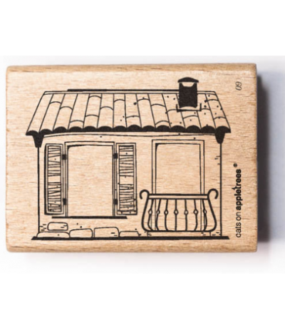 Stempel Haus 9 Outline - cats on appletrees