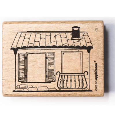 Stempel Haus 9 Outline - cats on appletrees