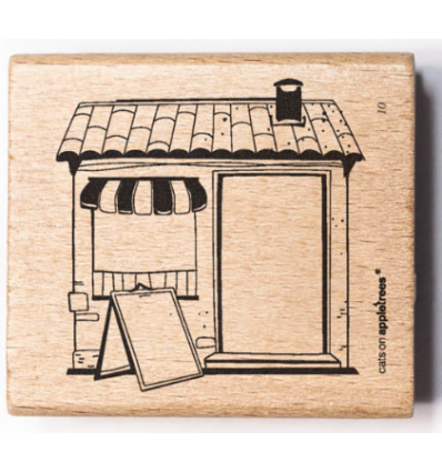 Stempel Haus 10 Outline - cats on appletrees