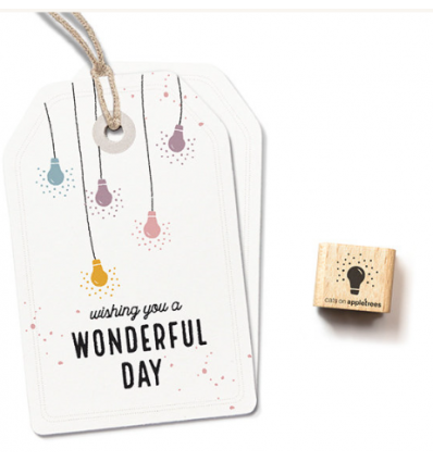 Ministempel Lämpchen - cats on appletrees