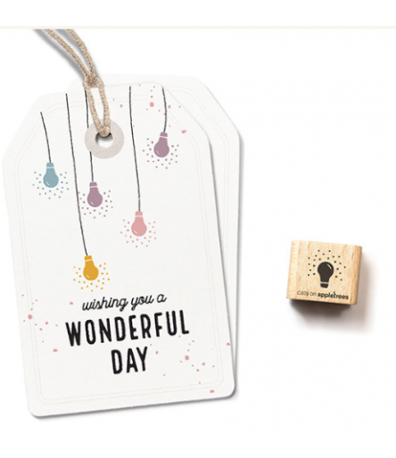 Ministempel Lämpchen - cats on appletrees