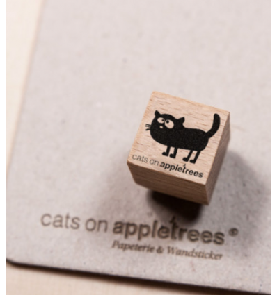 Ministempel Katze Frida - cats on appletrees