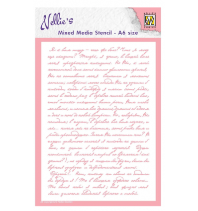 Stencil Pochoir A6 écriture - Nellie's