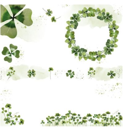 Scrappbooking Papier Klee Ausschneidebogen - Charlie & Paulchen